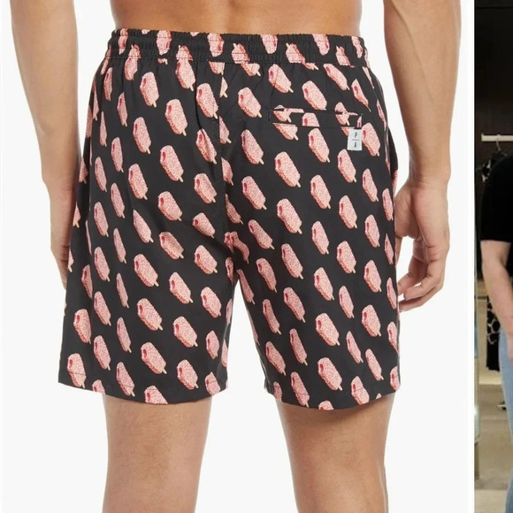 Public Art Men’s Ice Cream Print Swim Trunks mesh Lined XXL 2XL NWT - Picture 2 of 9